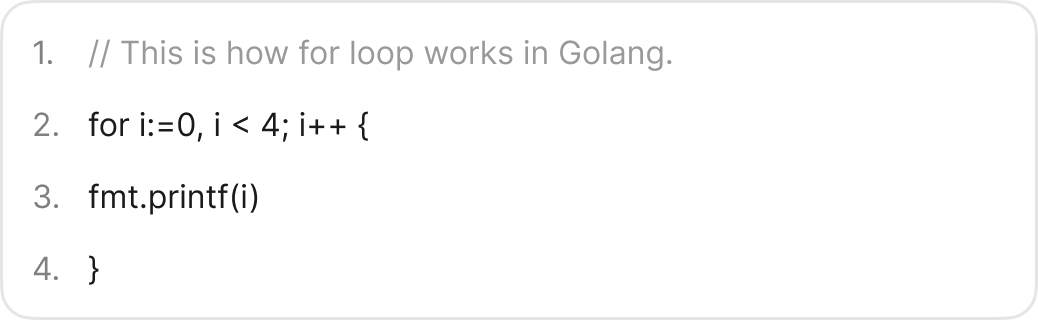 Golang Code
